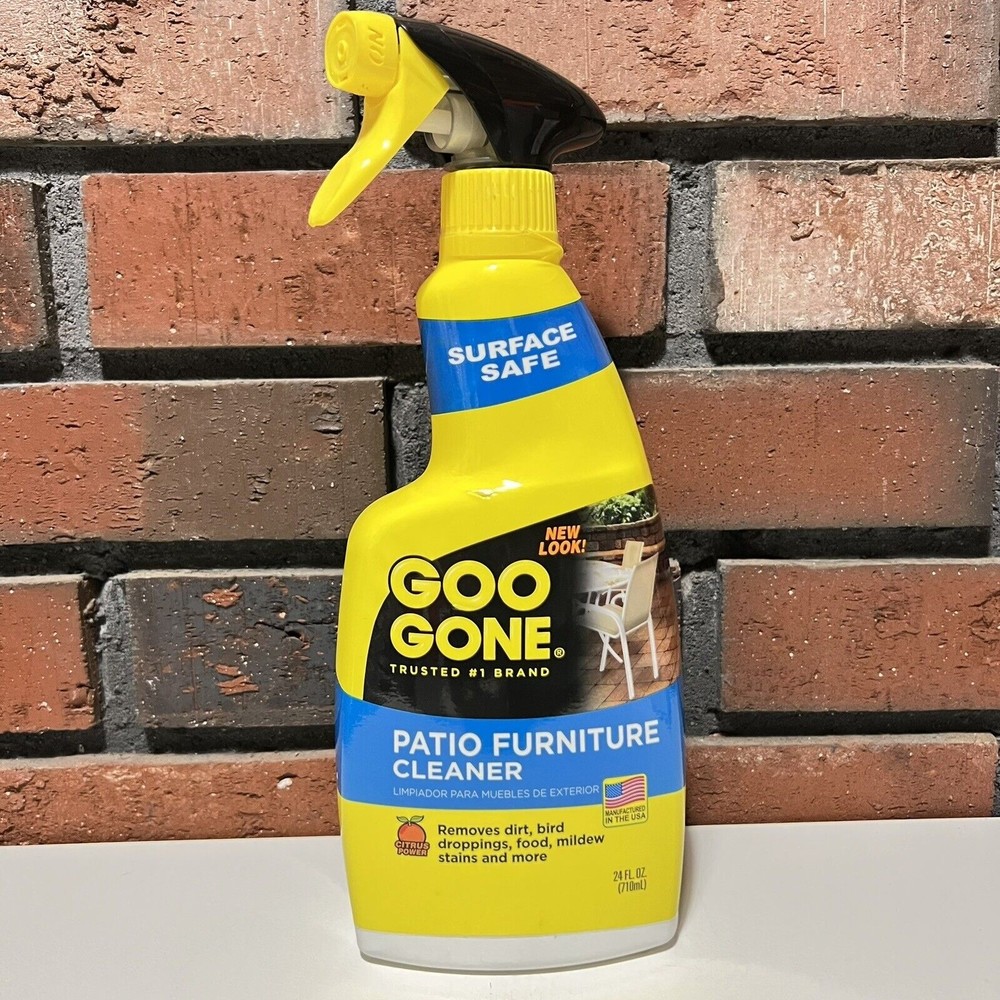 Goo Gone Outdoor Patio Furniture Cleaner Wicker Cushion Spray 24 Oz New